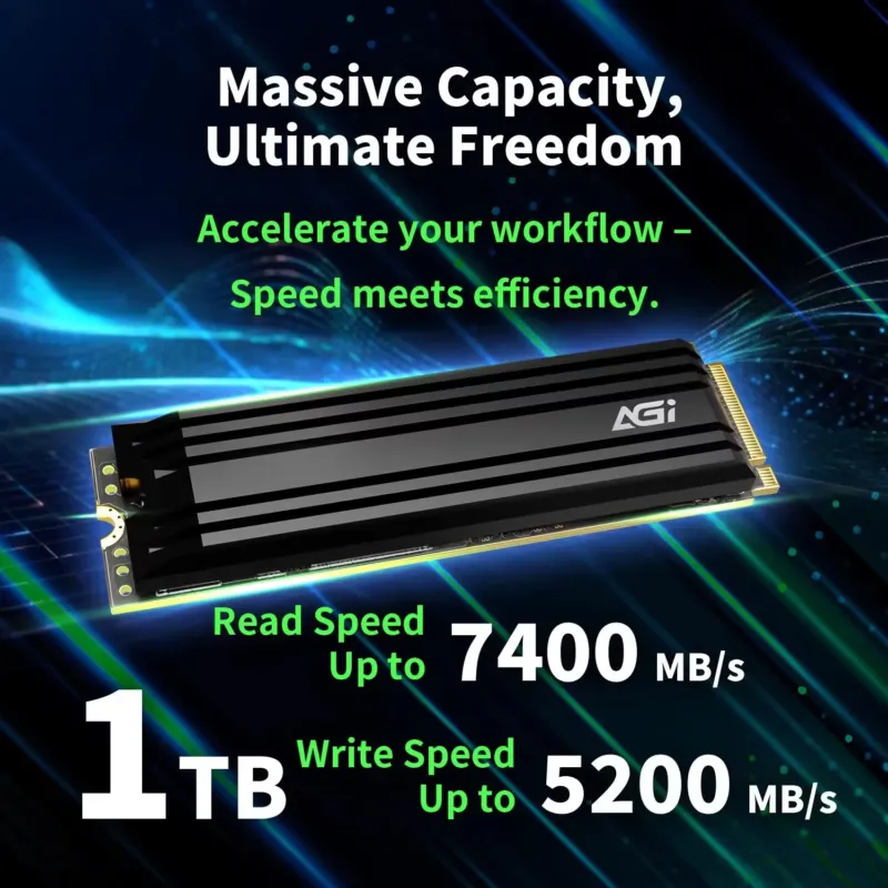 AGI 1TB 750xTBW rating diskas
