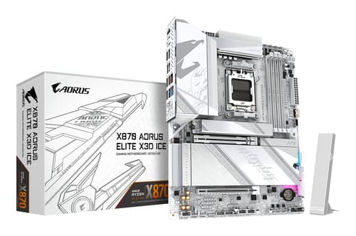 Gigabyte X870 AORUS ELITE X3D ICE AMD X870 Socket AM5 ATX