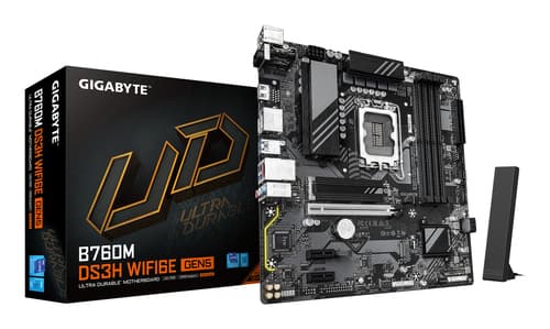 Gigabyte B760M DS3H WIFI6E GEN5 Intel B760 Express LGA 1700 micro ATX