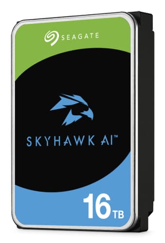 Seagate SkyHawk AI hard drive 16 TB 7200 RPM 512 MB 3.5" Serial ATA III