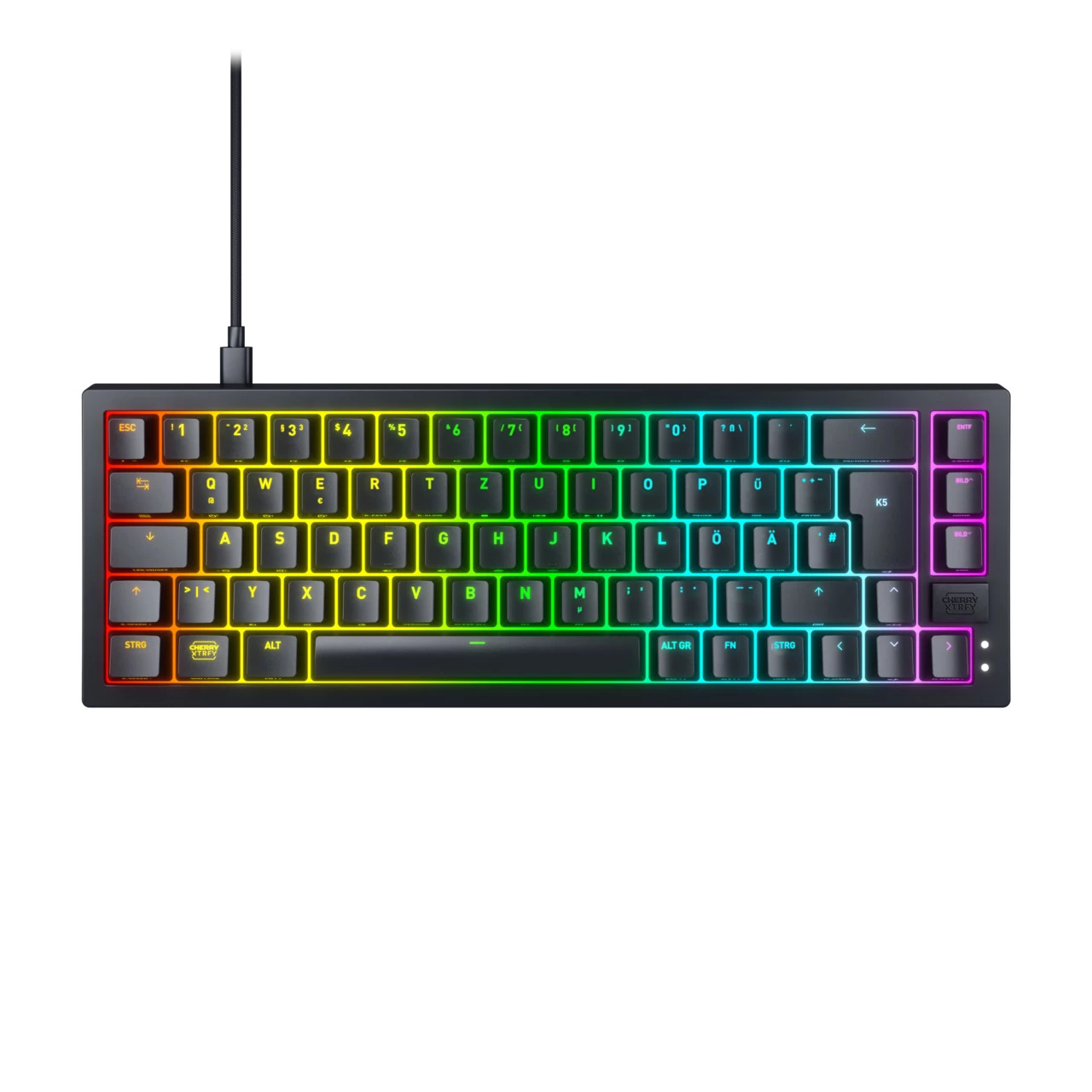 CHERRY Xtrfy K5V2 RGB Compact MX2A Red DE (Black)