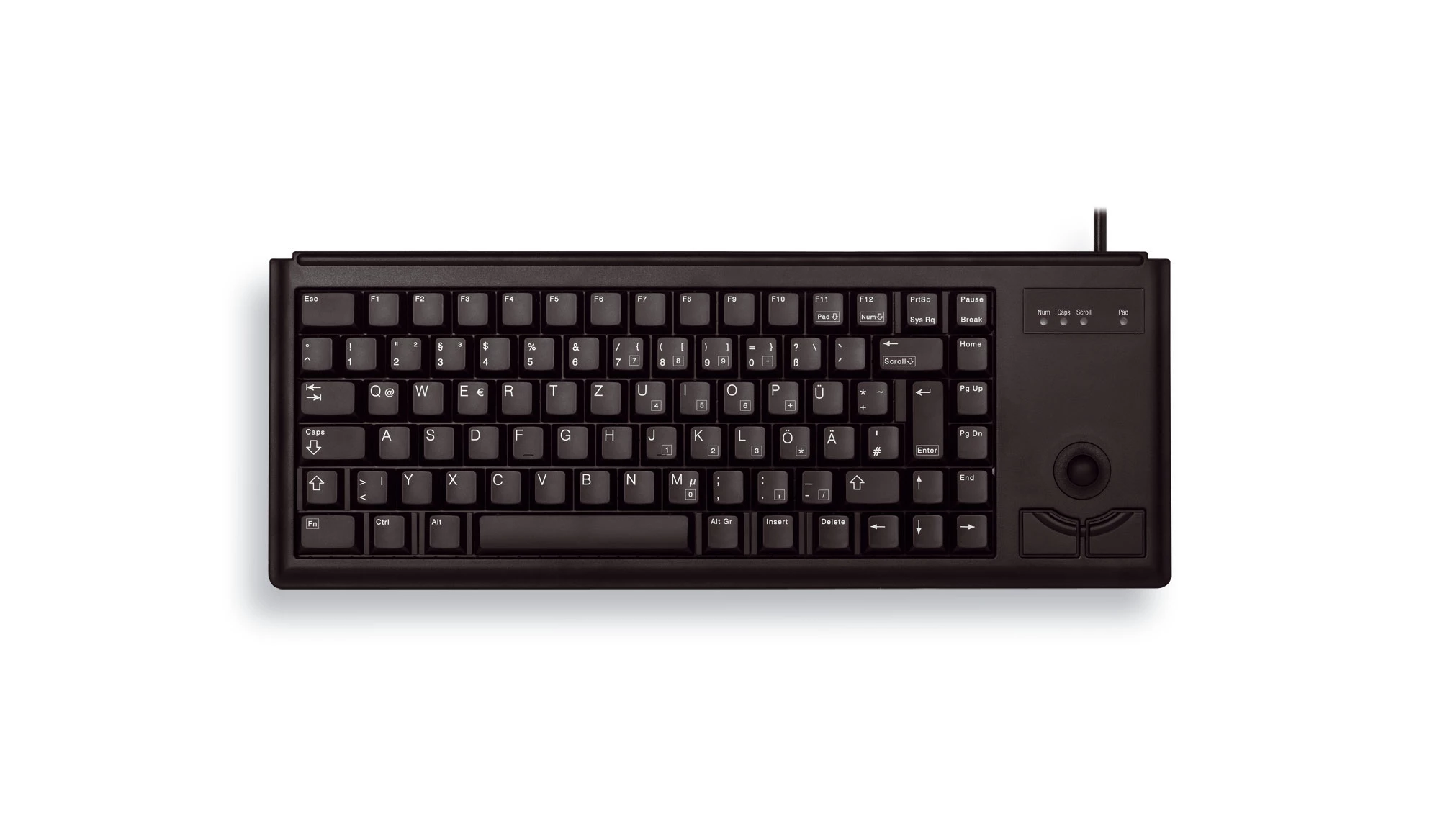 Cherry G84-4400 Trackball Keyboard USB German (Black)