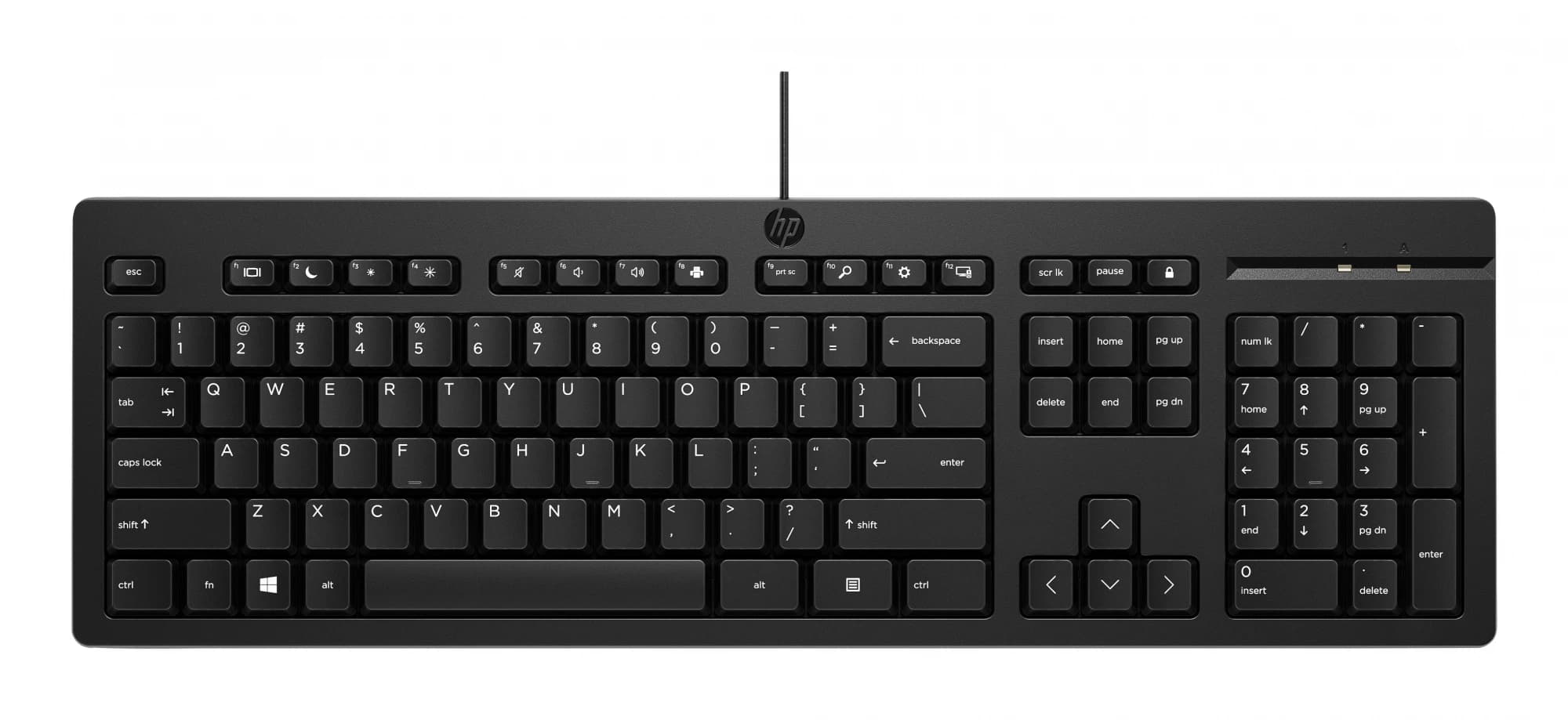 HP 125 Wired Keyboard (Black)