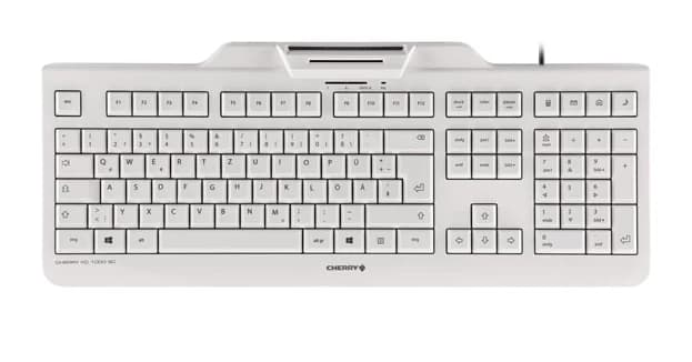 Cherry KC 1000 SC Smart Card Keyboard Belgian (White)