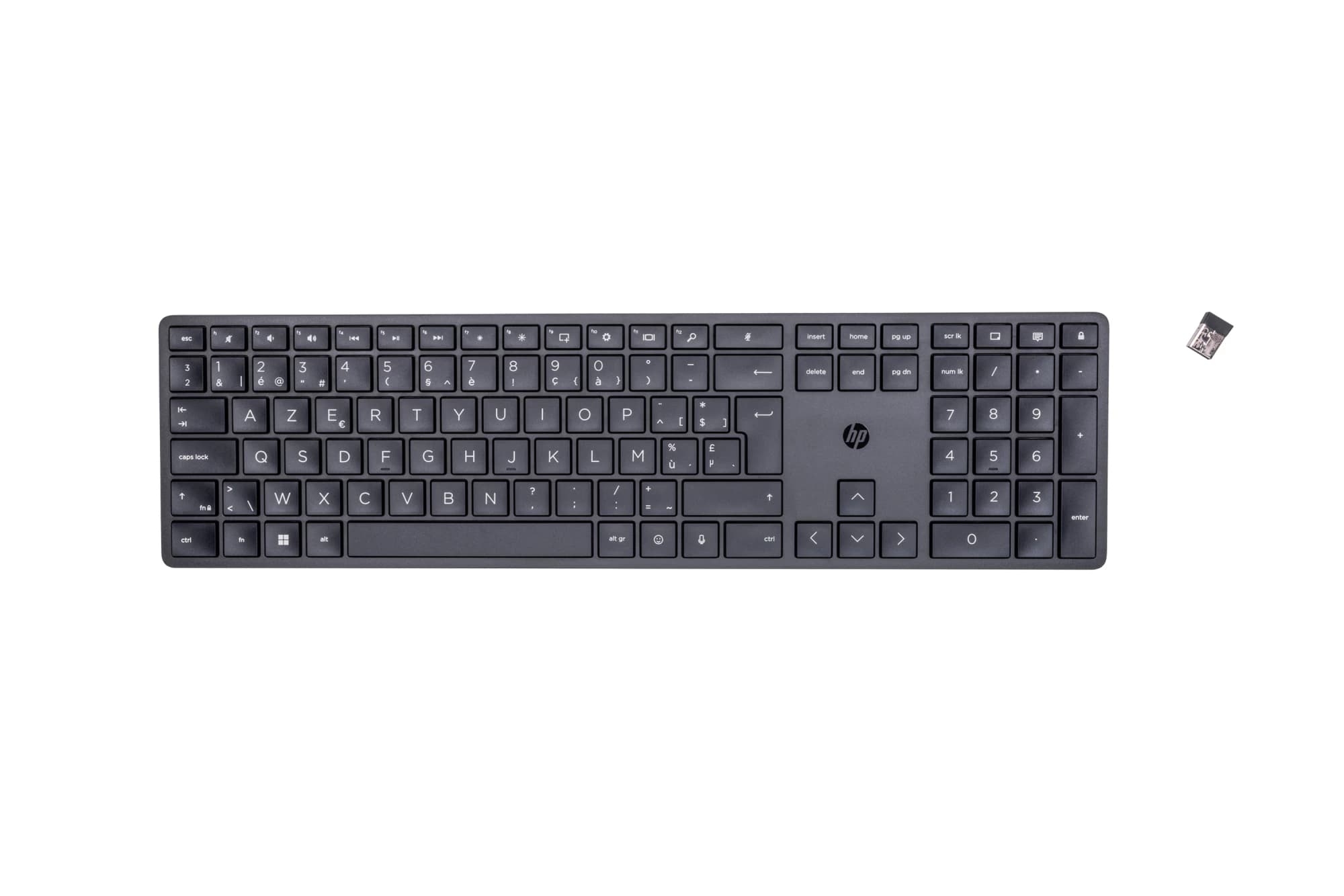 HP 450 Programmable Wireless Belgian AZERTY (Black)