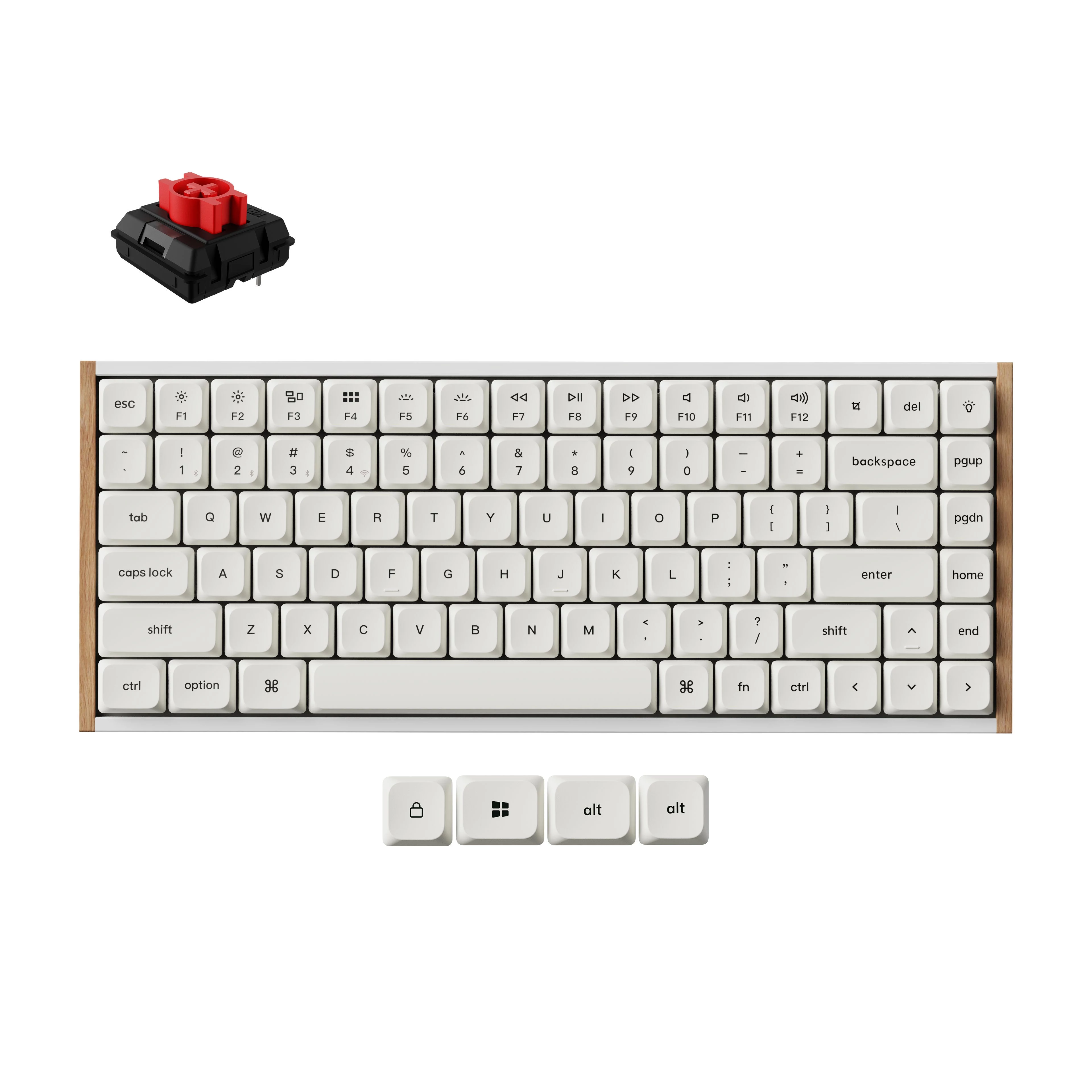 Keychron K3 Ultra 8K Milk POM Red Switch US