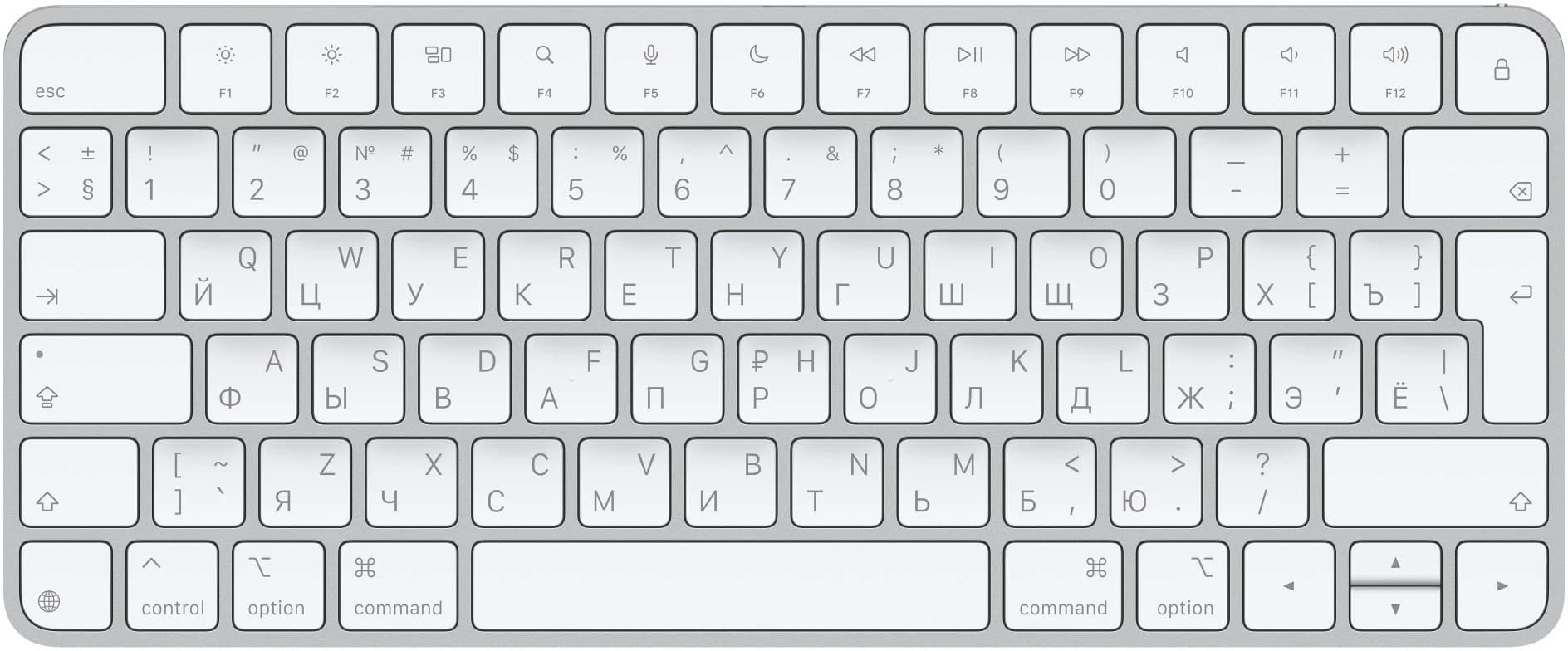Apple Magic Keyboard USB-C Russian (White)