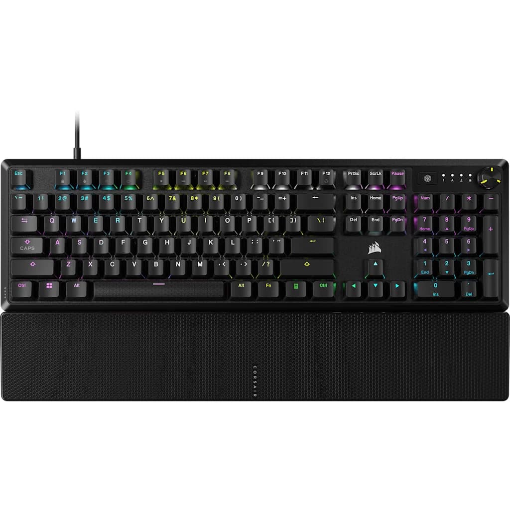 Corsair K70 Core RGB with Palm Rest Red Switch US (Black)