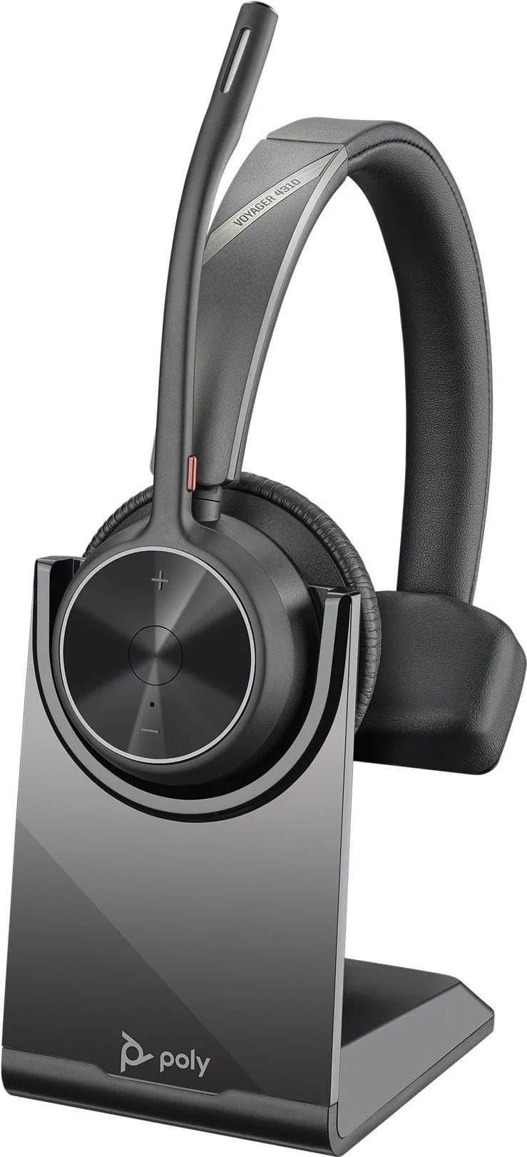 HP Poly Voyager 4310 UC USB-C Headset with BT700 Dongle and Charging Stand
