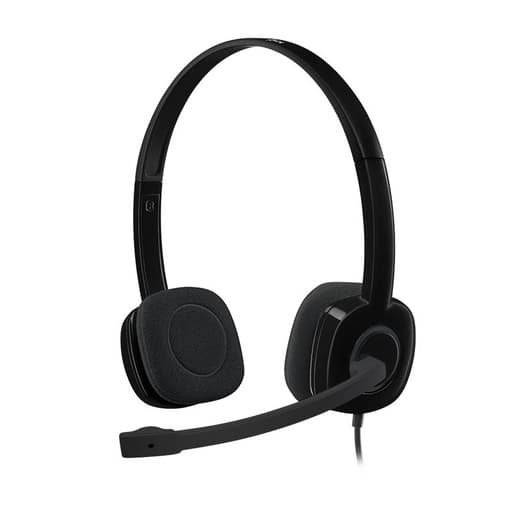 Logitech H151, črne, stereo