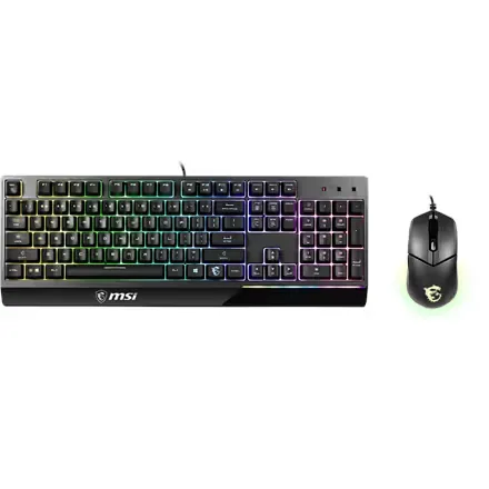 MSI VIGOR GK30 keyboard Mouse included USB QWERTY US English Black