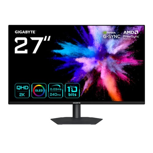Gigabyte GO27Q24A computer monitor 68.6 cm (27") 2560 x 1440 pixels Quad HD QD-OLED Black