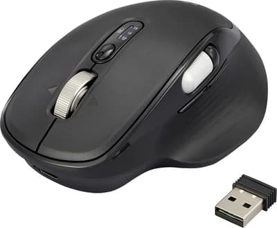 Renkforce RF-WM-220 Ergonomic Bluetooth Mouse (Black)