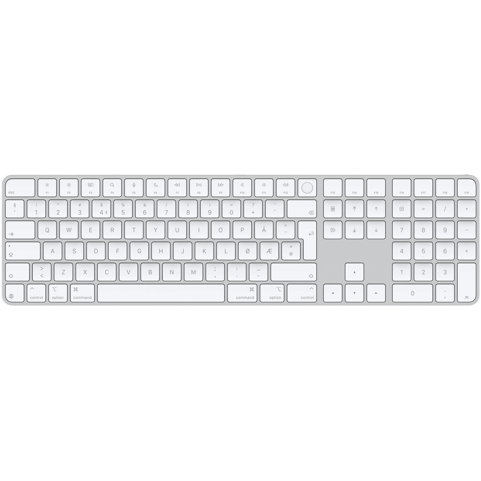 Apple Magic Keyboard with Touch ID and Numeric Keypad Norwegian (White)