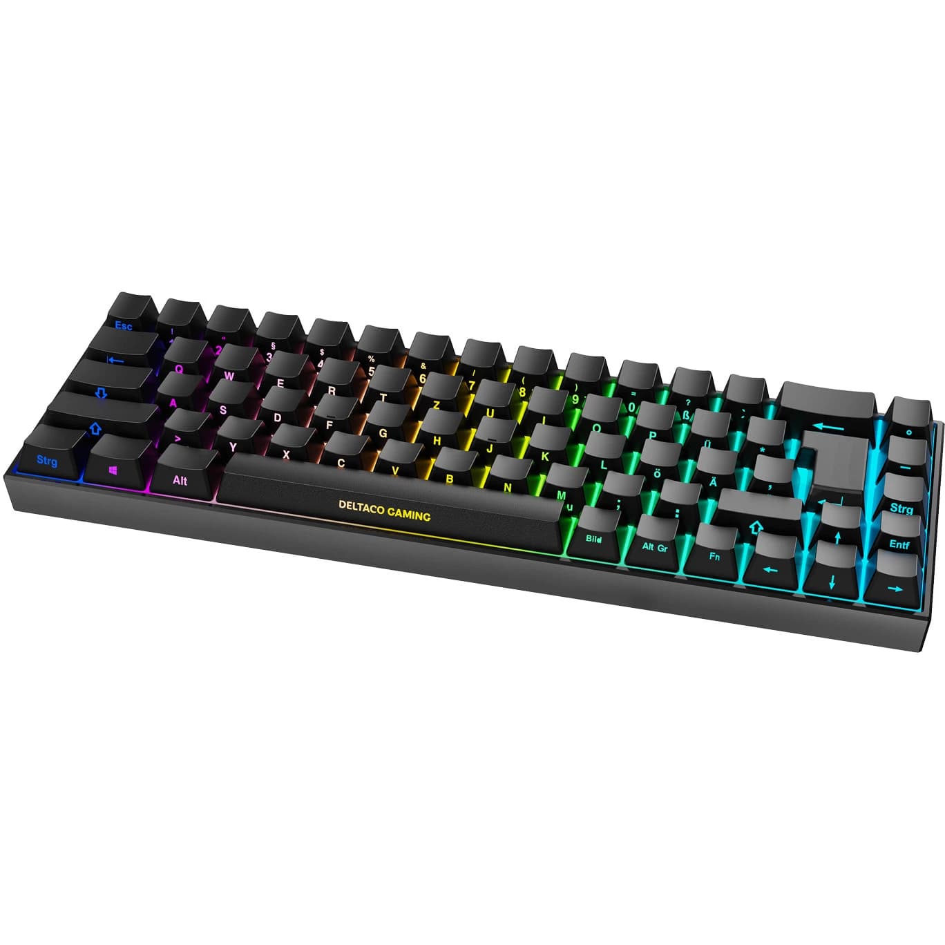 Deltaco GAM-100 65% Wireless Mechanical RGB German (Black)
