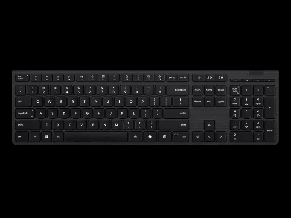 Lenovo Professional Wireless Rechargeable Keyboard AI (Grey) Estonian