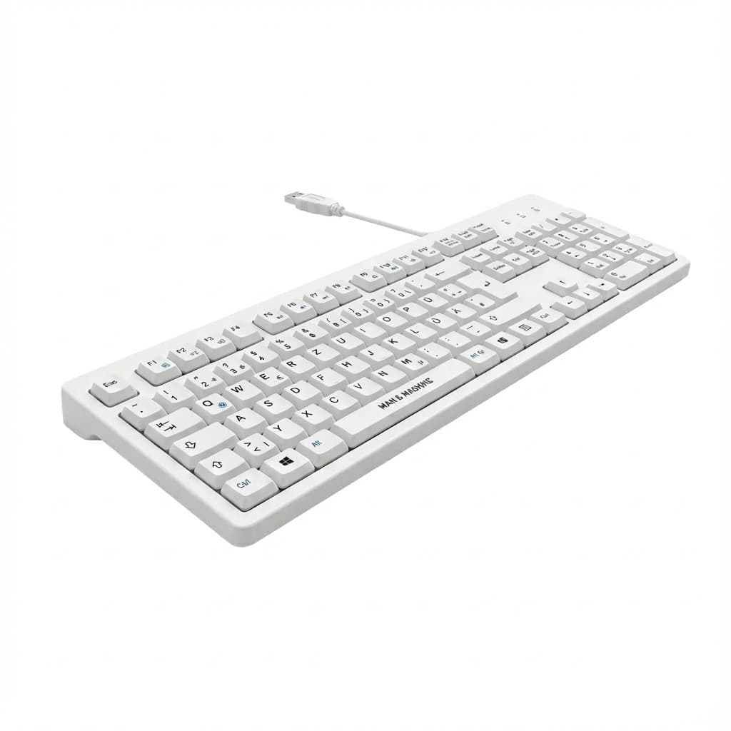 Man & Machine ITs Cool Hygiene Keyboard DE (White)
