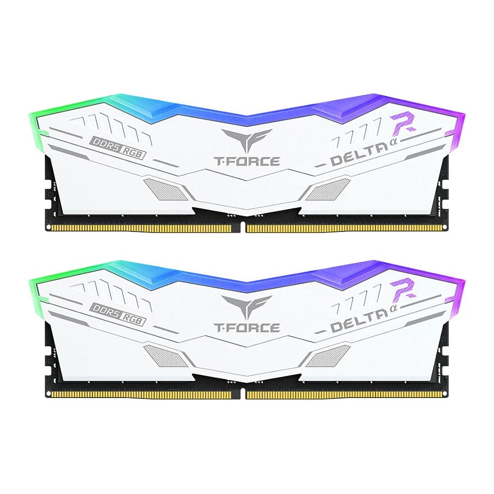 TEAMGROUP 32GB 6000MHz CL30 DDR5 T-Force Delta Alpha RGB kit (2x16) White