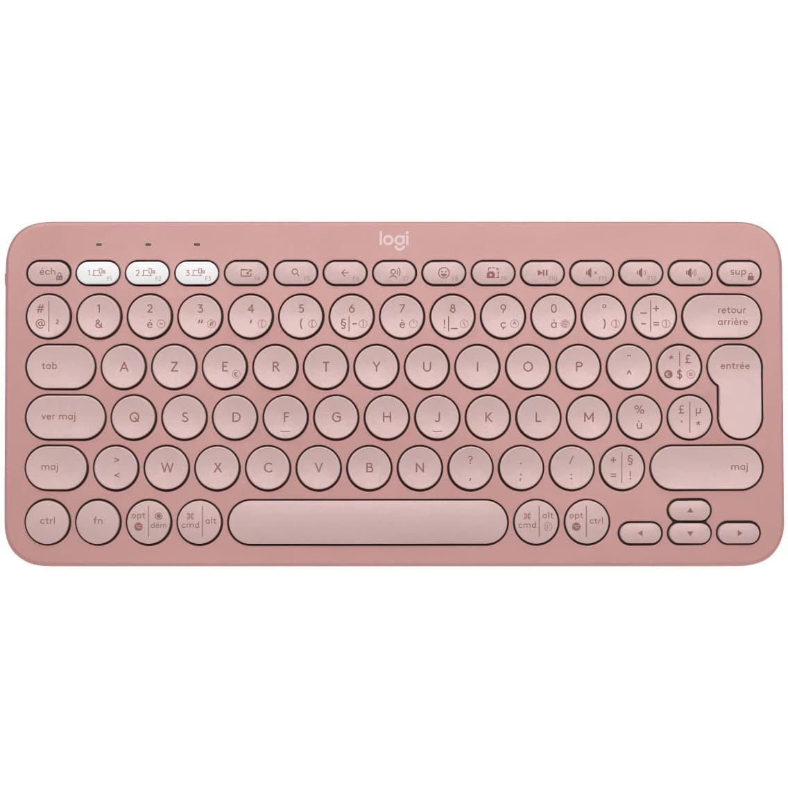 Logitech Pebble Keys 2 K380s (Tonal Rose) French