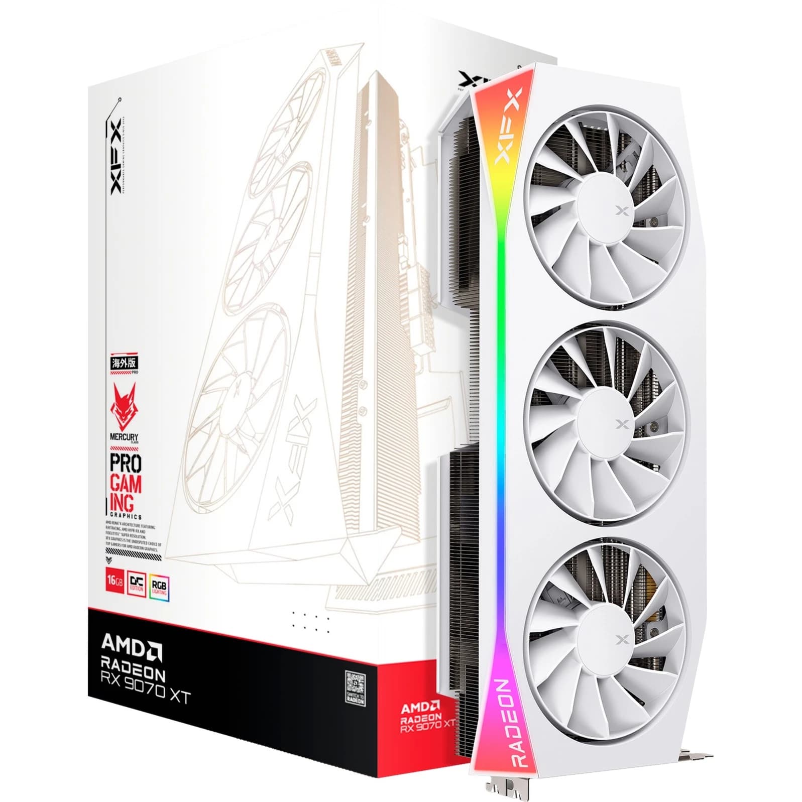 XFX RX 9070 XT 16GB (White)