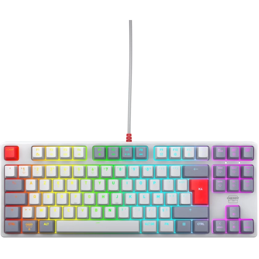Cherry Xtrfy K4V2 TKL RGB MX2A Red Retro Edition French