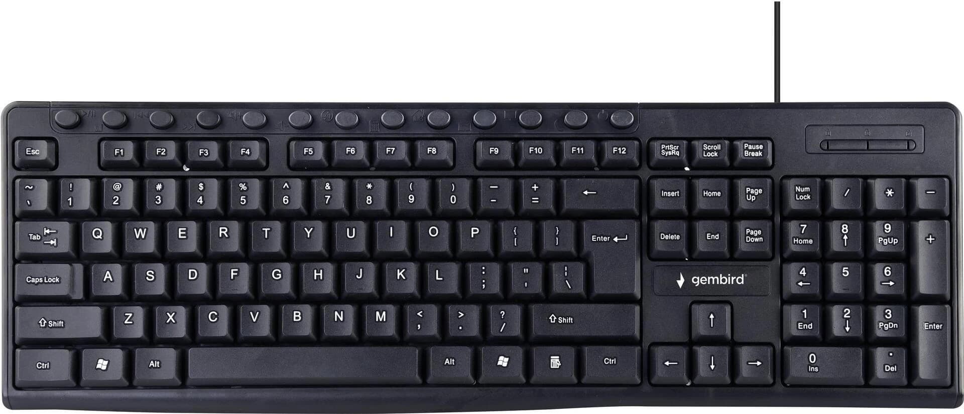 Gembird KB-UM-107 Multimedia German (Black)