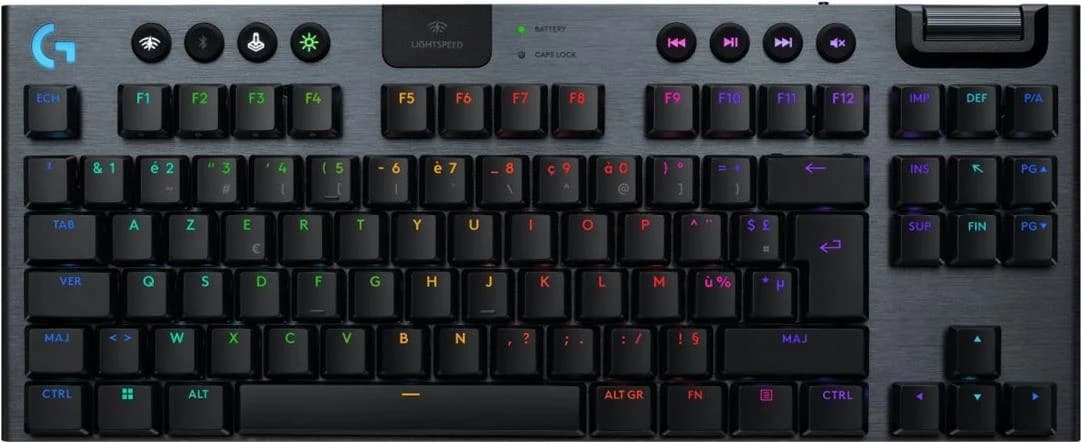 Logitech G915 X Lightspeed TKL GL Clicky French AZERTY (Black)