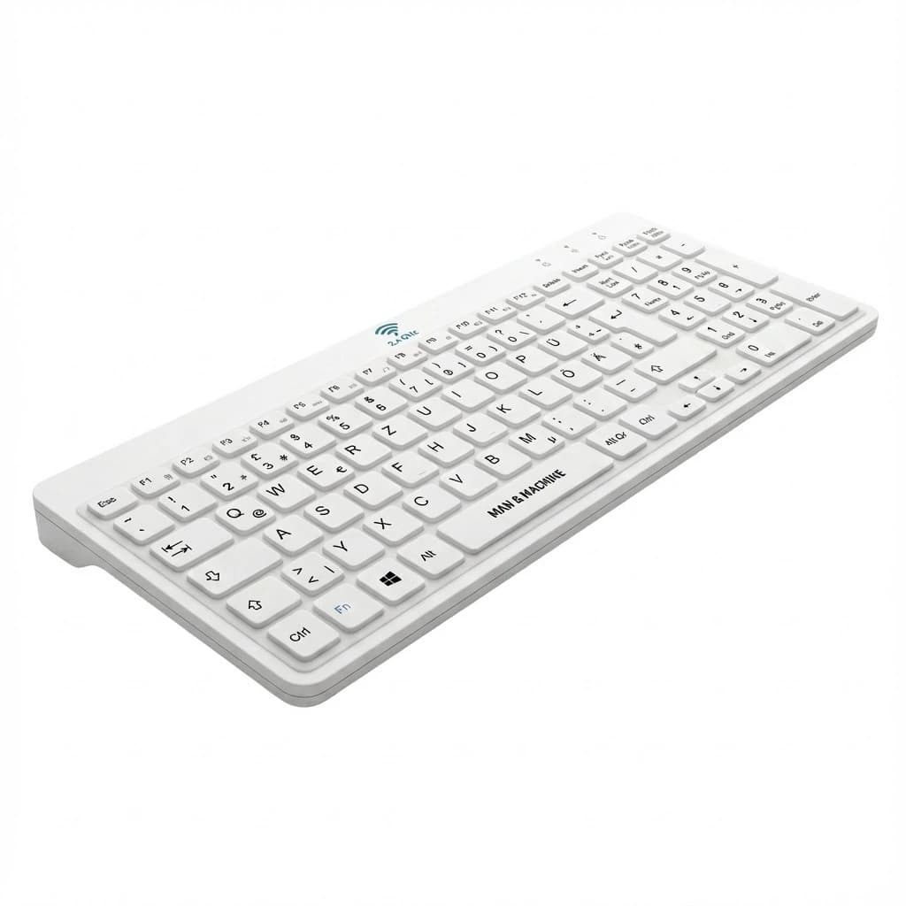 Man & Machine ITs Cool Flat Hygiene Keyboard DE (White)