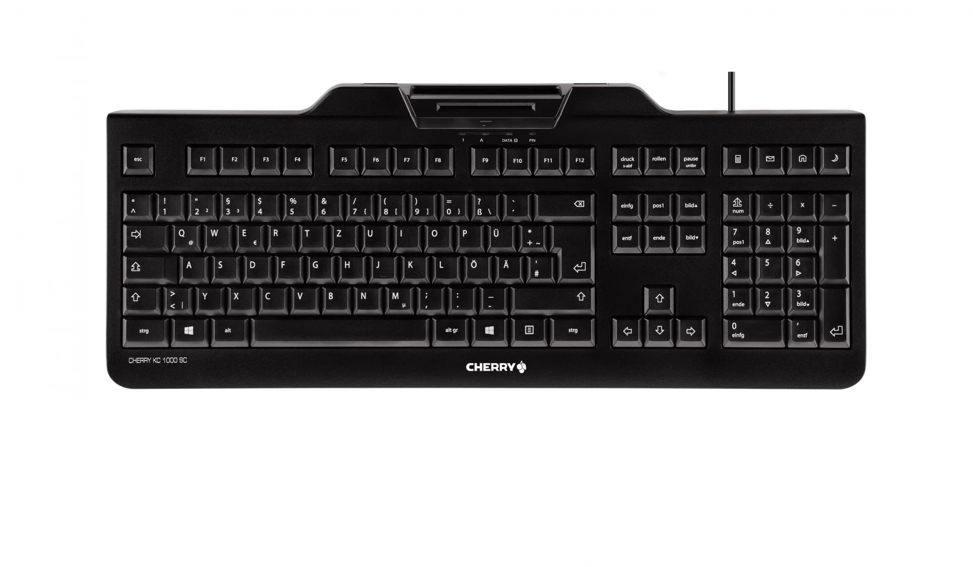 Cherry KC 1000 SC Smart Card Keyboard German (Black)