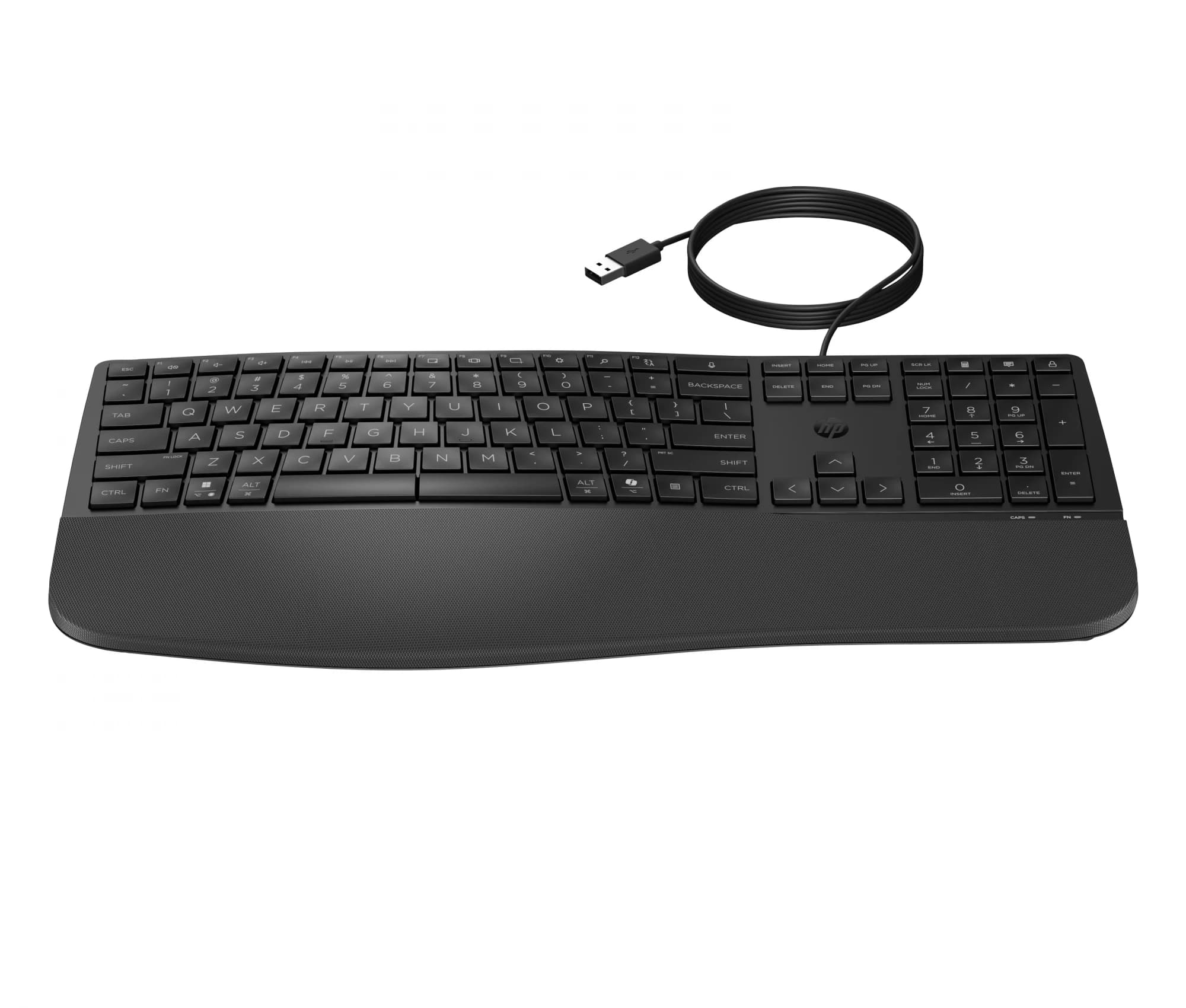 HP 480 Comfort Wired Keyboard (Black, DE)