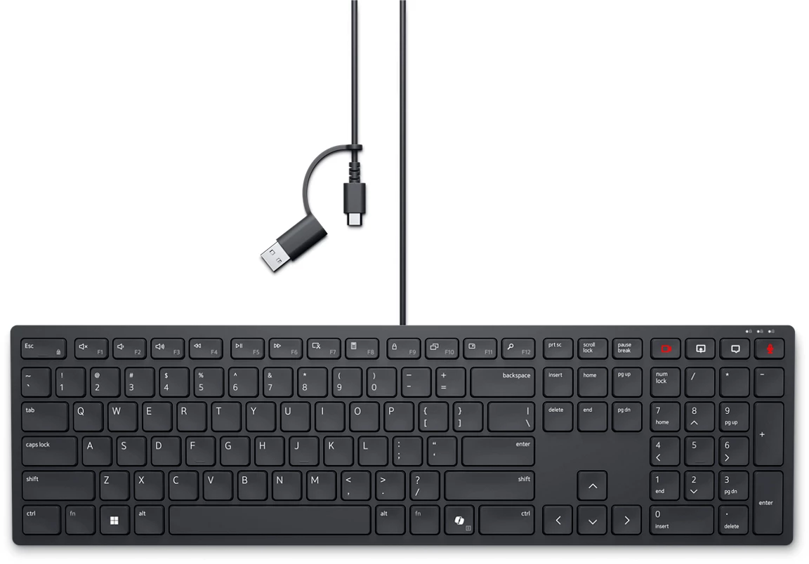 Dell Pro Wired Collaboration Keyboard KB525C Russian