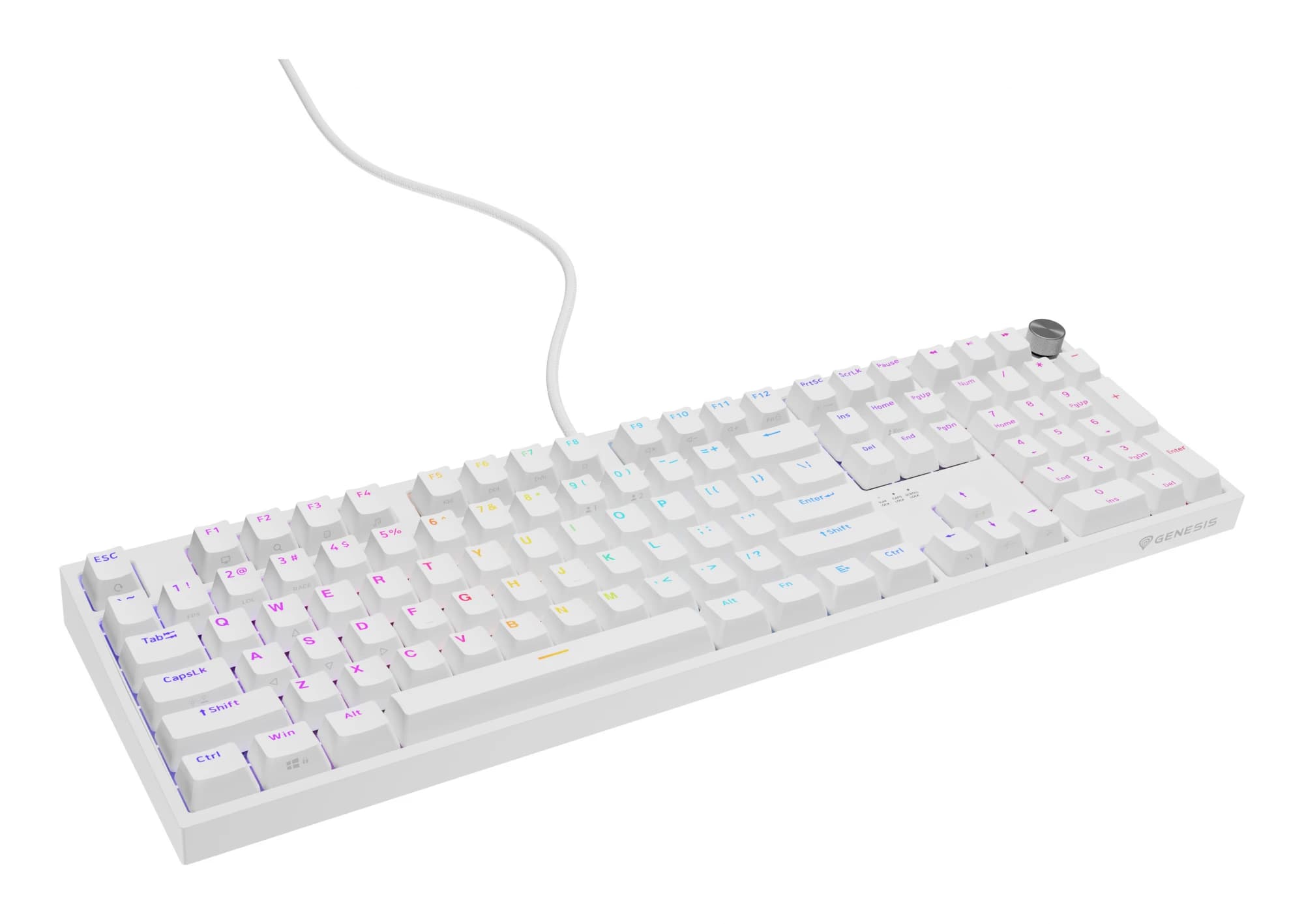 Genesis Thor 404 RGB Outemu Peach Silent US (White)