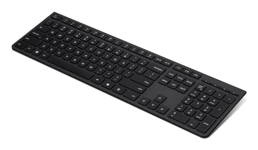 Lenovo Professional Wireless Rechargeable Keyboard (Black) Nordic