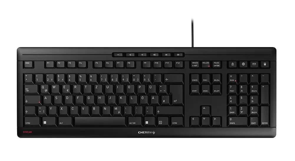 Cherry Stream Keyboard (Black/Grey) Portuguese
