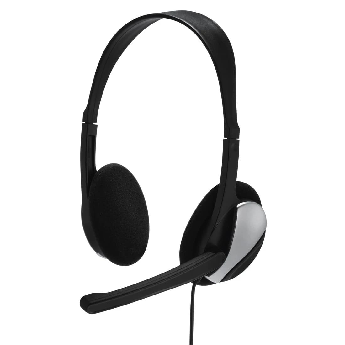 Hama HS-P100 PC Office Headset (Black/Silver)