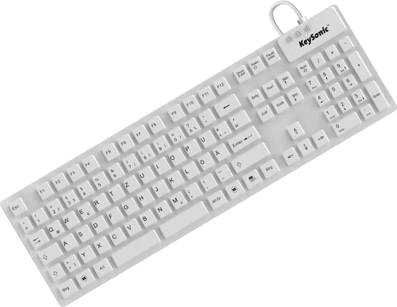 Keysonic KSK-8030 IN Silicone DE (White)