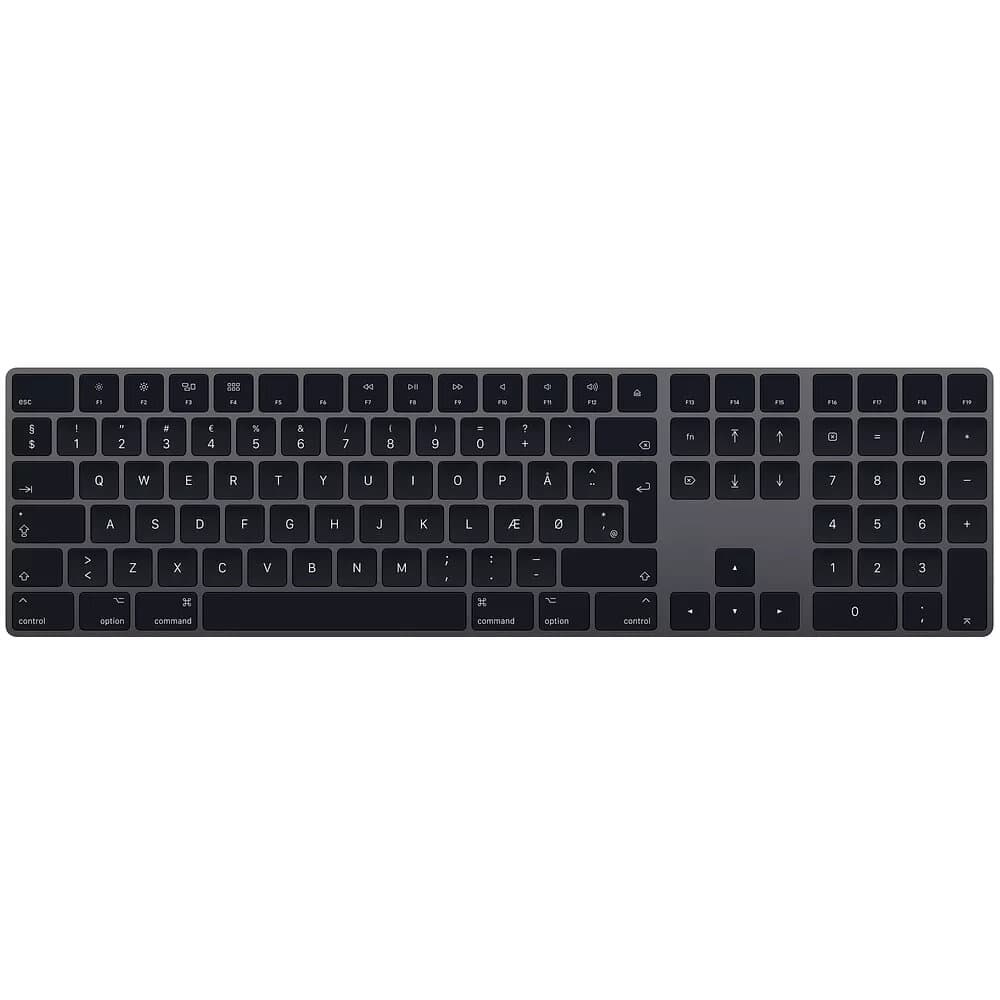 Apple Magic Keyboard with Numeric Keypad Danish (Space Grey)