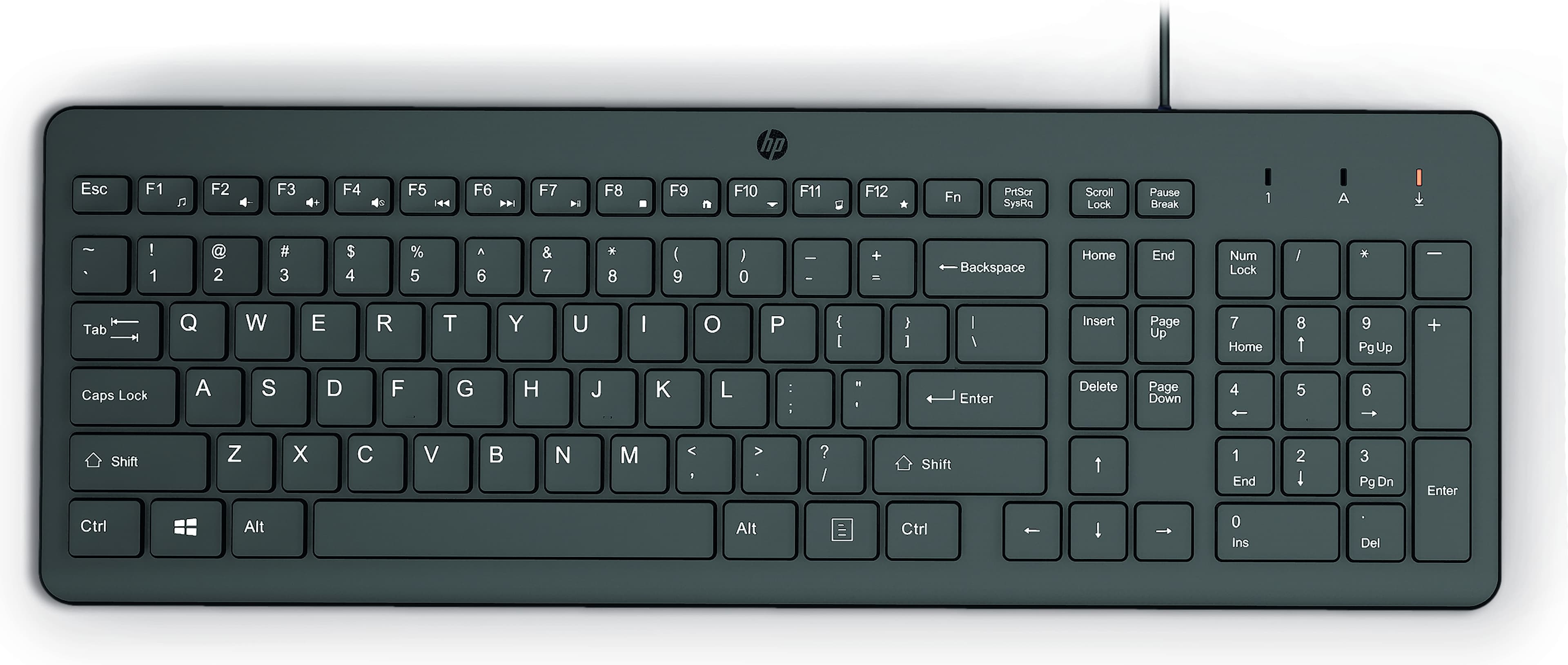 HP 150 Wired Keyboard (Black) Arabic