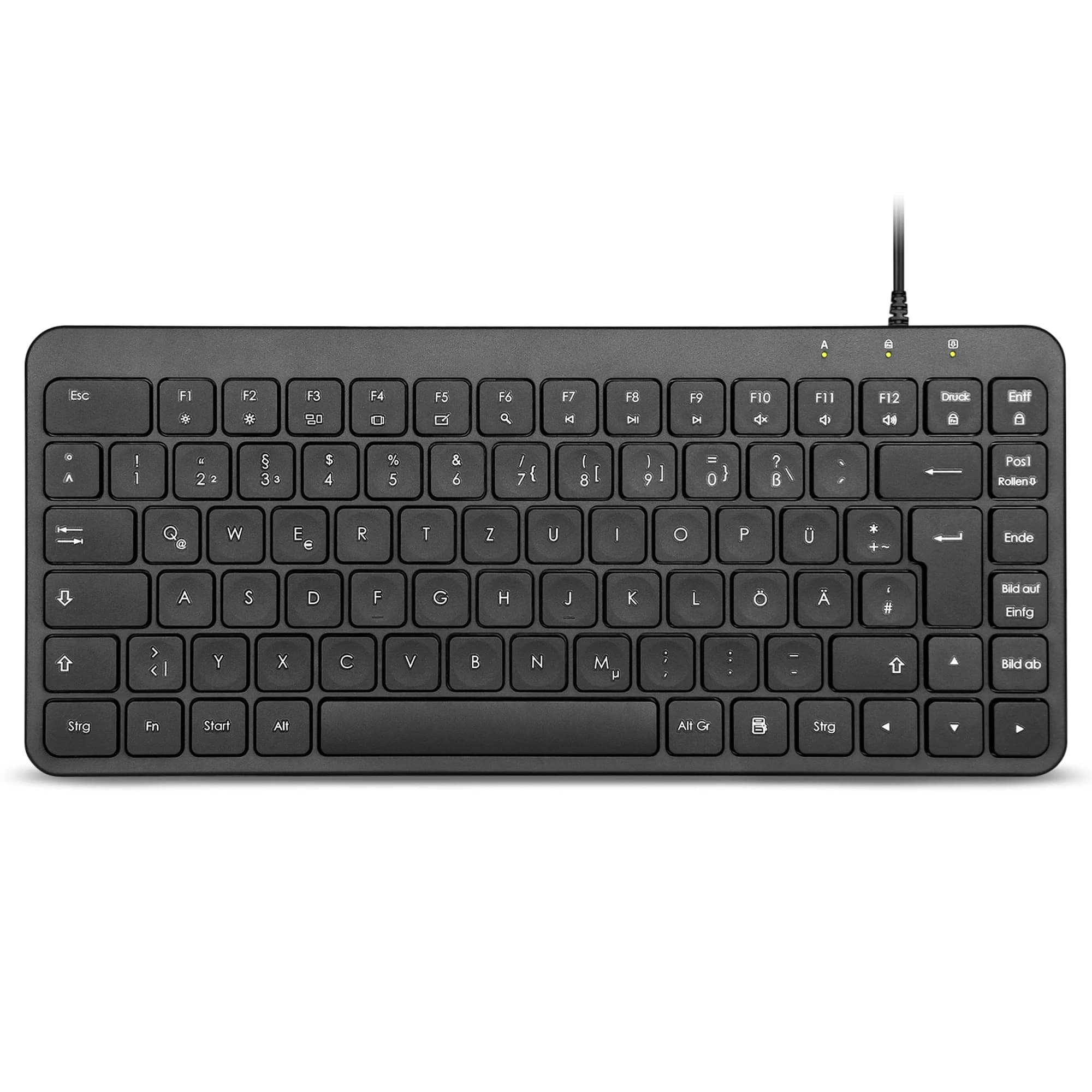 Perixx PERIBOARD-414 B Mini Wired DE (Black)
