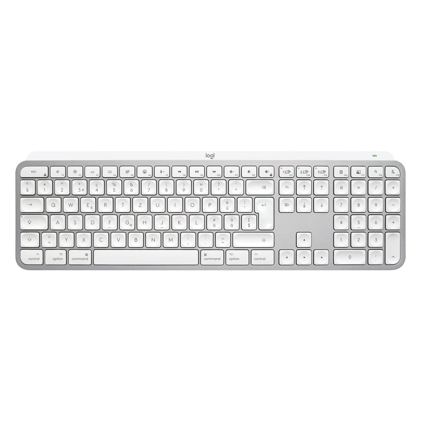Logitech MX Keys S for Mac (Pale Grey) Swiss