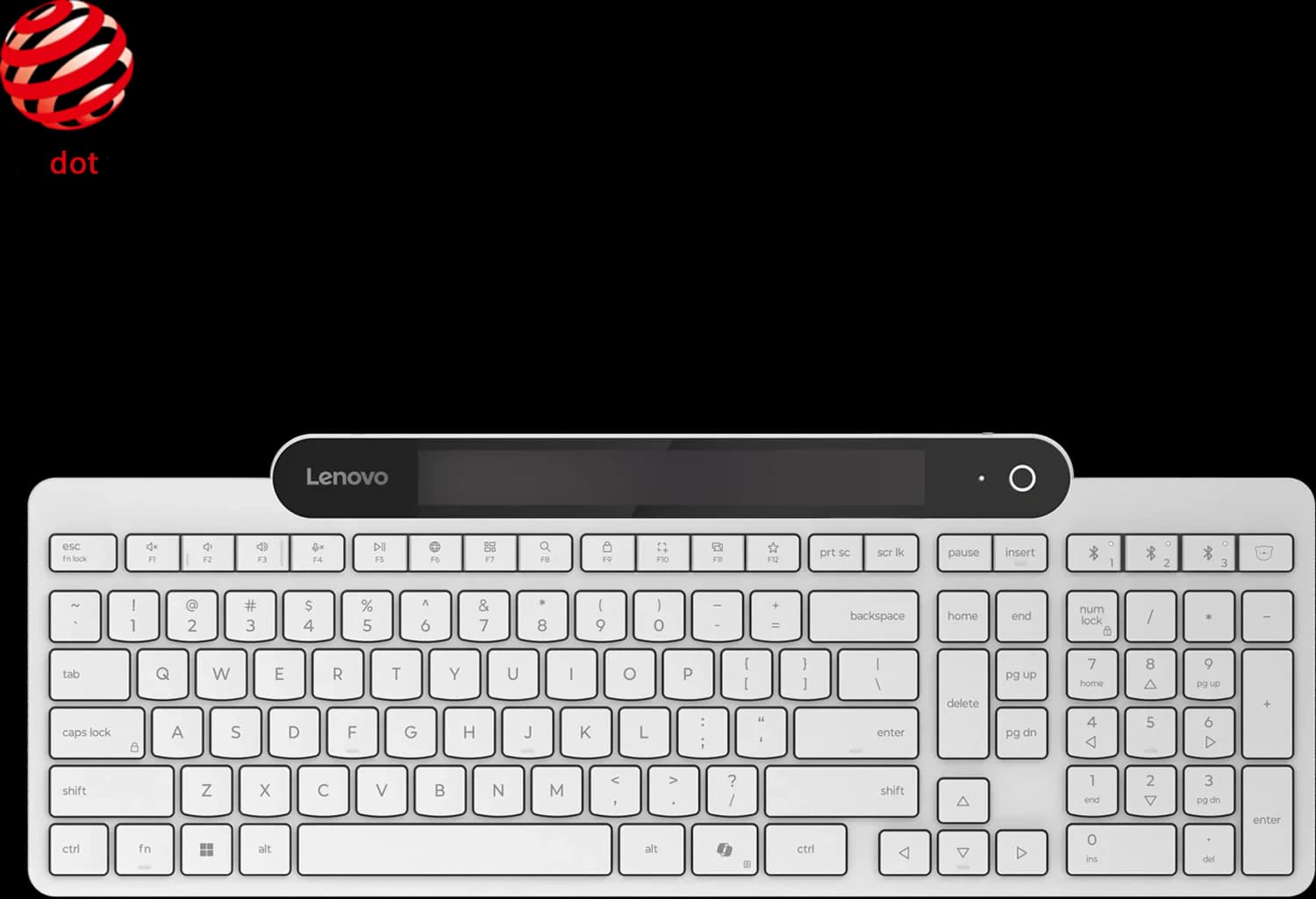 Lenovo Self-Charging Bluetooth Keyboard US (Cloud Grey)