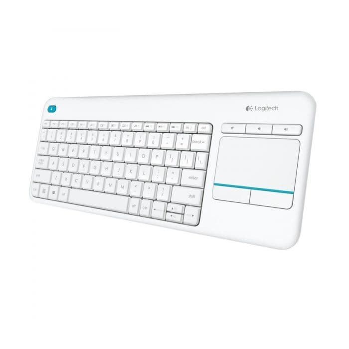 Logitech K400 Plus Wireless Touch (White)