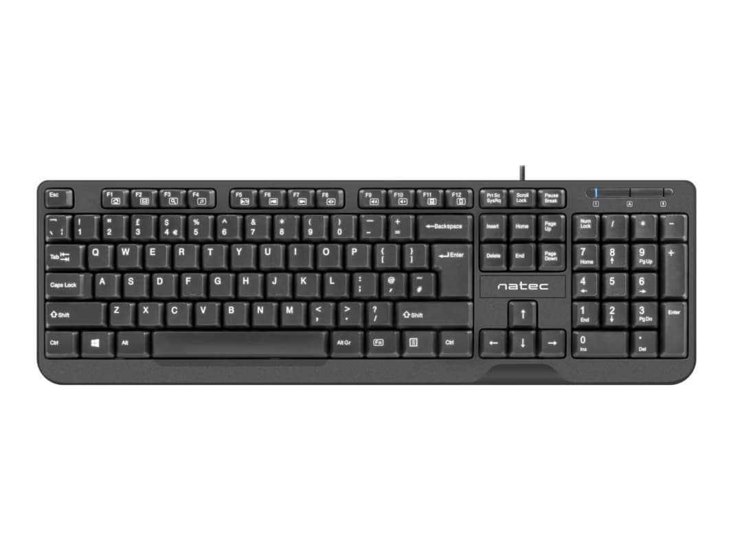 Natec NKL-0967 Trout Slim USB US layout black