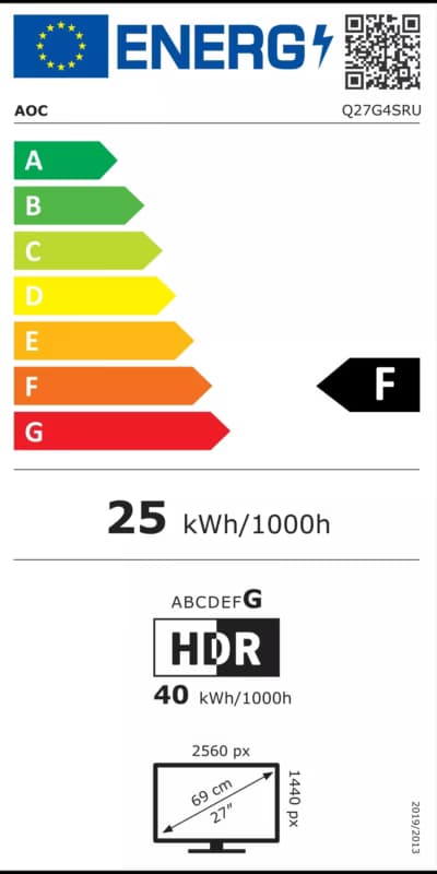 AOC Q27G4SRU 27" QHD IPS 320Hz
