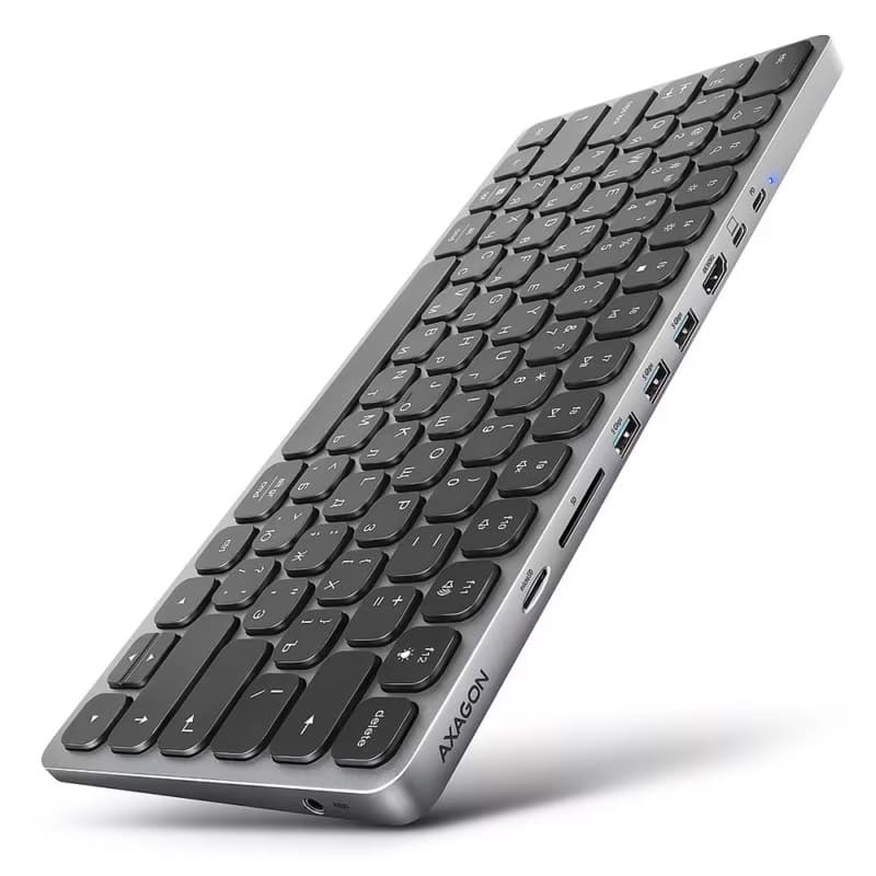 KEYBOARD + I/O HUB 9IN1/0.6M HMC-KB-CRL Axagon