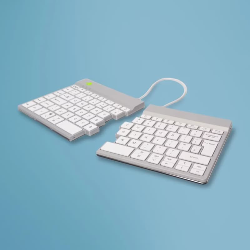 KEYBOARD WRL Split Break/White Rgosbukwlwh R-GO Tools