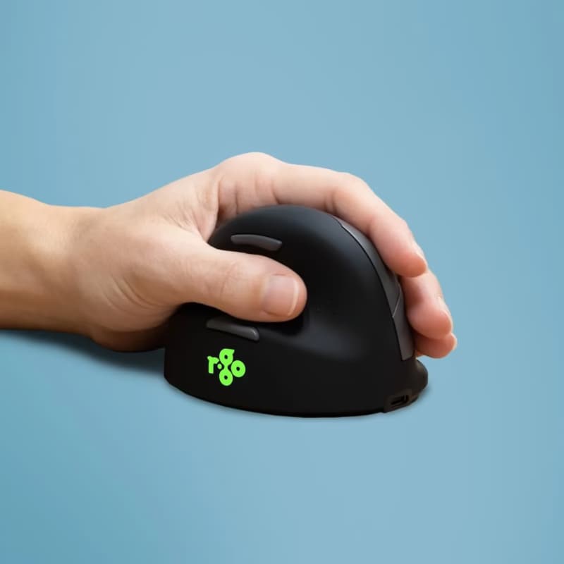 MOUSE USB WRL/Left Black Rgohewll R-GO Tools