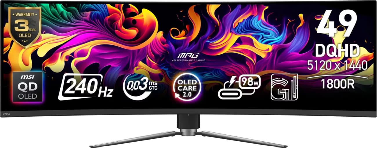 MSI MPG 491CQPX QD-OLED 49" QHD 240Hz