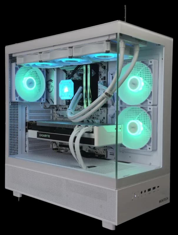 Baltas atnaujintas žaidimų kompiuteris AMD Ryzen 5 7600X / RTX 3080 Ti 12GB / 32GB DDR5 / 1TB NVMe